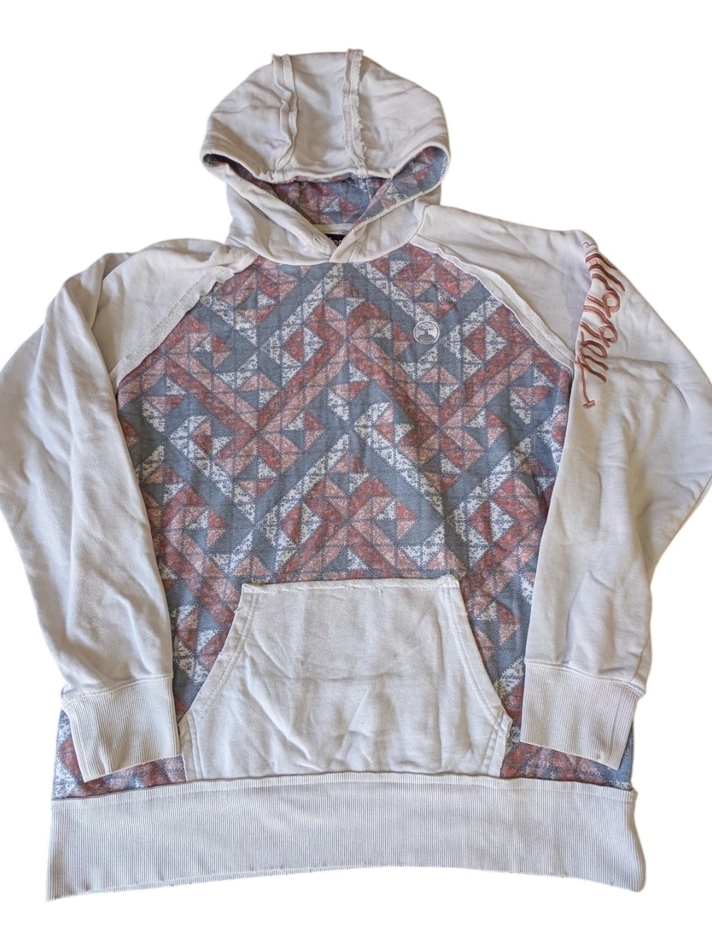 Hooey Geometric And White Hoodie Size XL